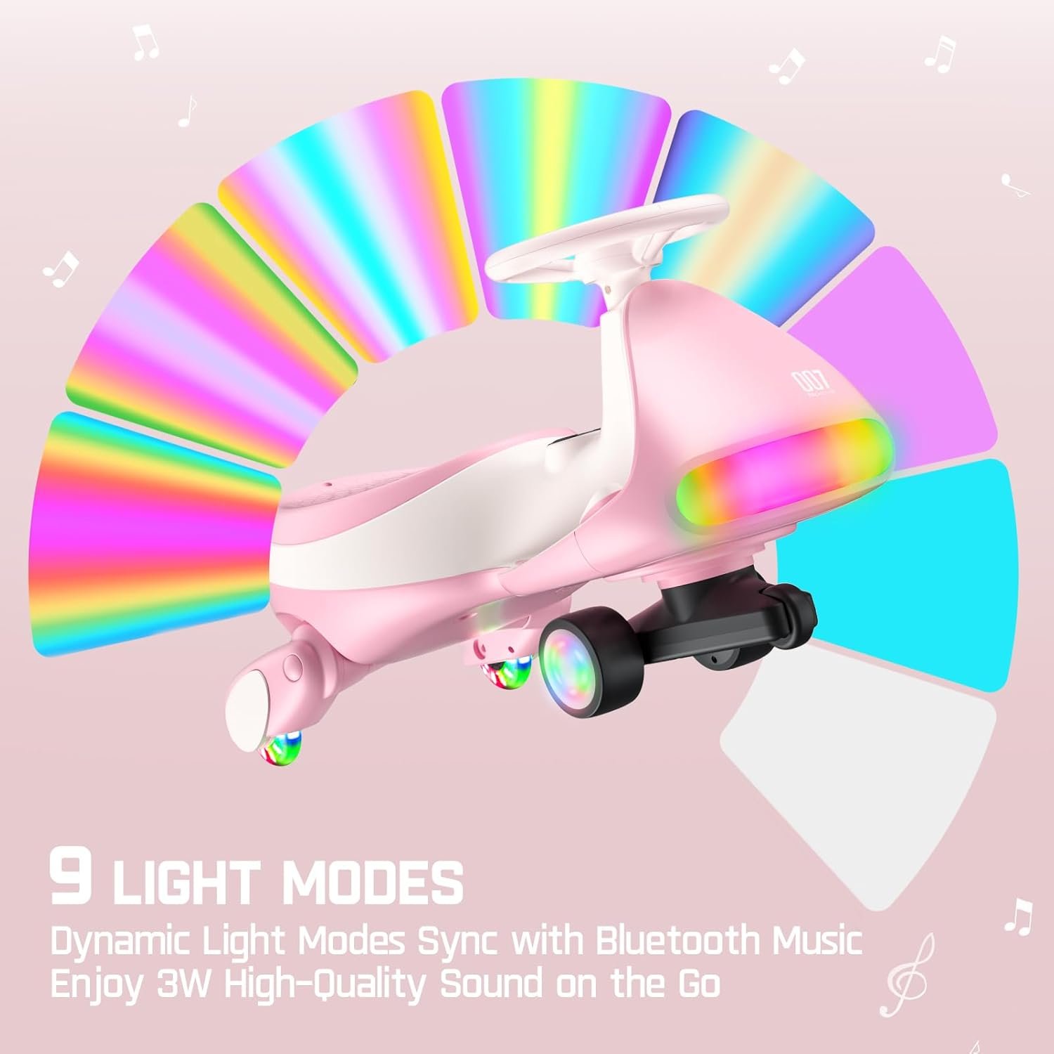 N7 Electric Wiggle Ride-On Toy with Pedal - Image 7